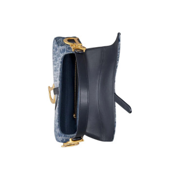 Blue Saddle Shoulder Bag