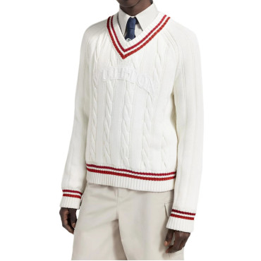 Louis Vuitton White Men's Sweater