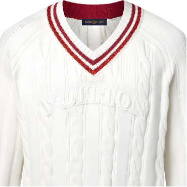 Louis Vuitton White Men's Sweater