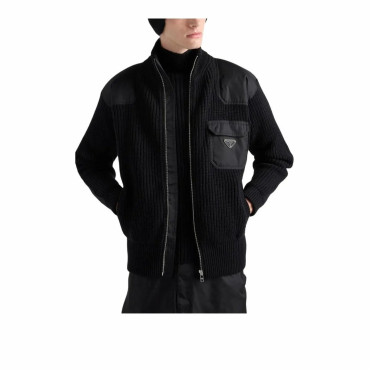 Prada Black Men's Cardigan
