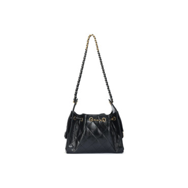 Leather shoulder bag
