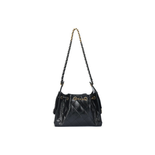 Leather shoulder bag