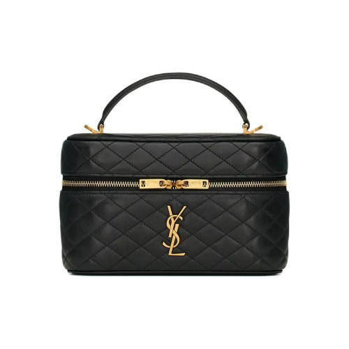 One-shoulder Black Clutch