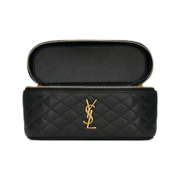 One-shoulder Black Clutch