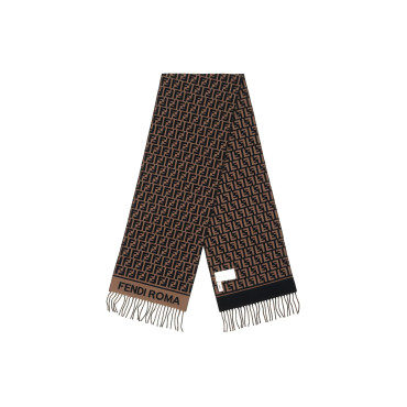 Printed Brown Scarf