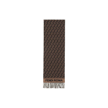 Printed Brown Scarf
