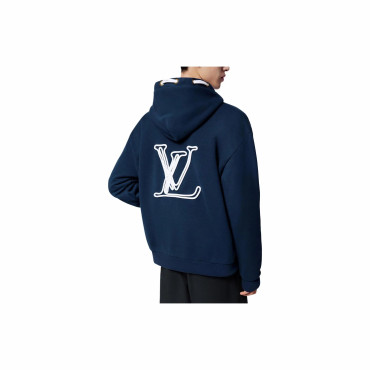 Logo Blue Men's Hoodie