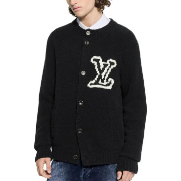 Black Men's Cardigan